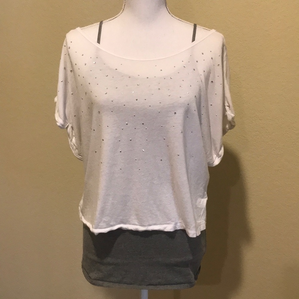 White crop top